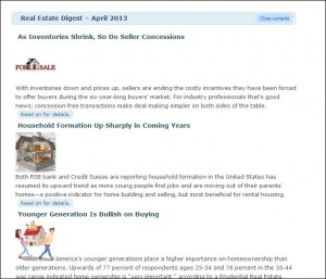 Real Estate Digest Website Sample